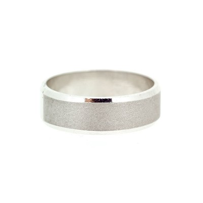 9ct White Gold Wedding Band