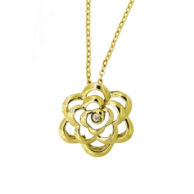 14ct Gold Flower Necklace